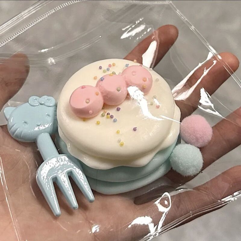 Little Red Book's Same Style Soy Milk Pinch High-Value Handmade Silicone Toy Water-Sensing Slow Rebound Student Party Affordable