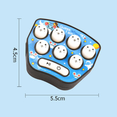Cross-border palm mole game machine, macaron color mole mini game machine, keychain pendant toy