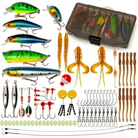Cross -border road sub -bait 80 sets of bait set Multi -swimming layer e -commerce bait bait set root fishing bass fishing mouth