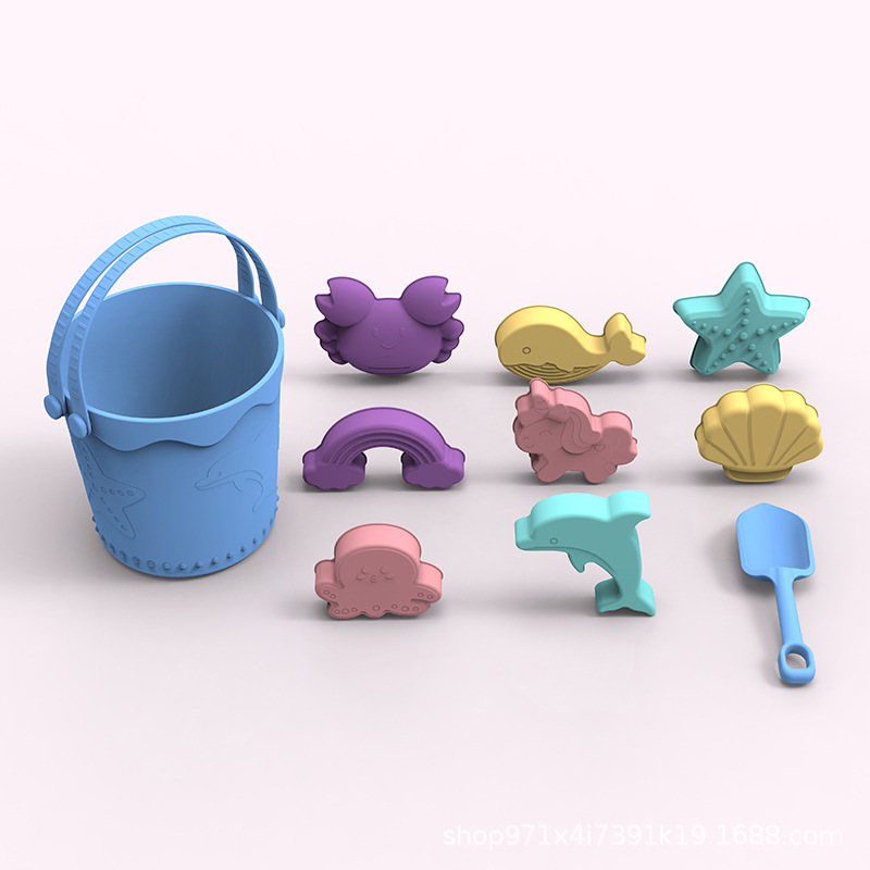 Amazon Hot Sale Navidad padres-hijos regalos interactivos de silicona de grado alimenticio para jugar con nieve portátil cubo de nieve en stock al por mayor