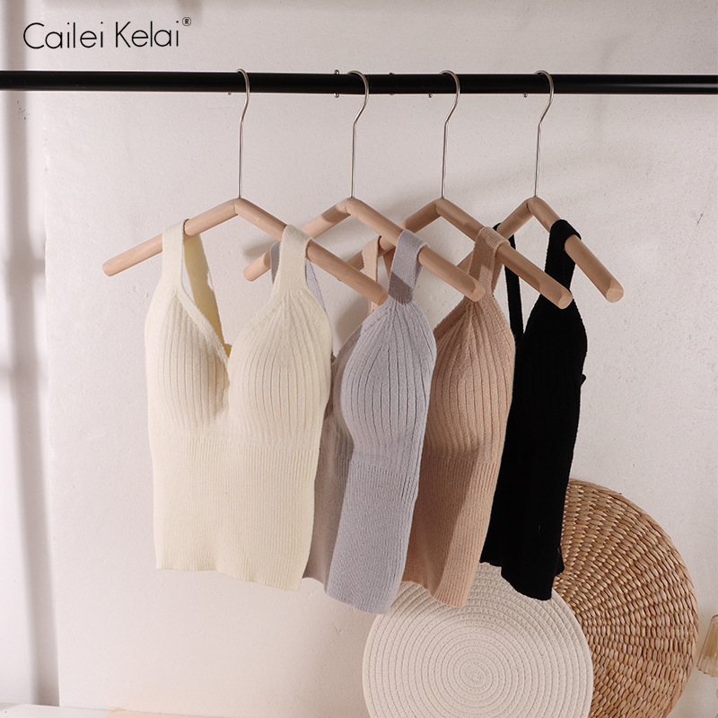 Chaleco térmico de mujer con almohadilla en el pecho Otoño e Invierno lana interior forrada de lana engrosada calefacción térmica inferior ropa interior superior