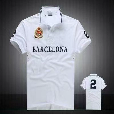Polo, with short sleeve, with embroidery, plus size