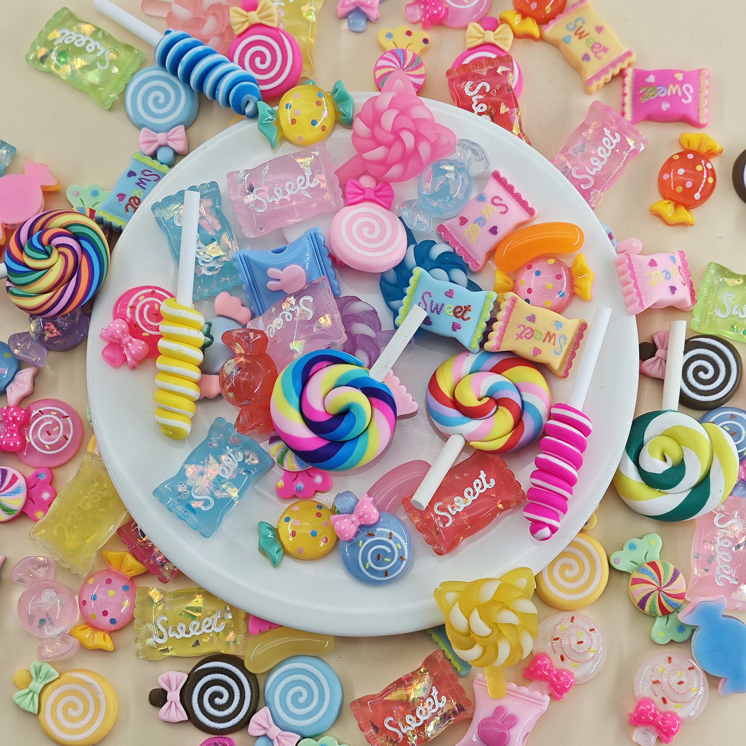 Candy Accessories Resin Lucky Bag Diy Slime Filler Nail Art Cream Glue...