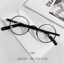 复古圆框个性防蓝光平光眼镜框男时尚前卫可配近视女个性潮00235