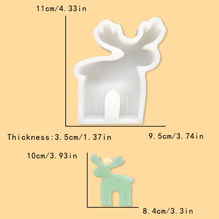 クリスマスツリー香薫ろうそくシリコン金型姜パイ人ヘラジカdiy拡香石石膏手作り石けん氷金型|undefined