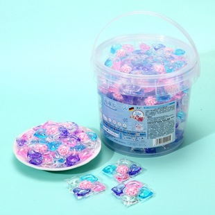 Five-In-One Laundry Beads, Deep Cleaning and Stain Removal Laundry Beads, Family Size Long-Lasting Fragrance Beads, Concentrated Laundry Detergent