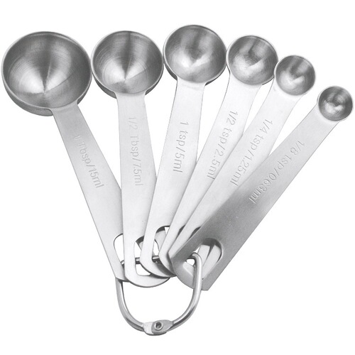 7-Piece Stainless Steel Measuring Spoon Set—Baking Tools with Graduated Measuring Spoons, Multi-Use Seasoning Measuring Cups, 7-Piece Kitchen Set