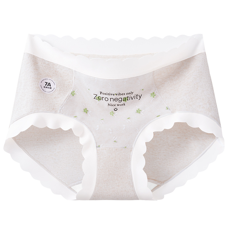 Artesanía de bordado francés Algodón puro cómodo encaje agradable para la piel entrepierna de algodón suave y transpirable entrepierna antibacteriana de grado 7A ropa interior de mujer