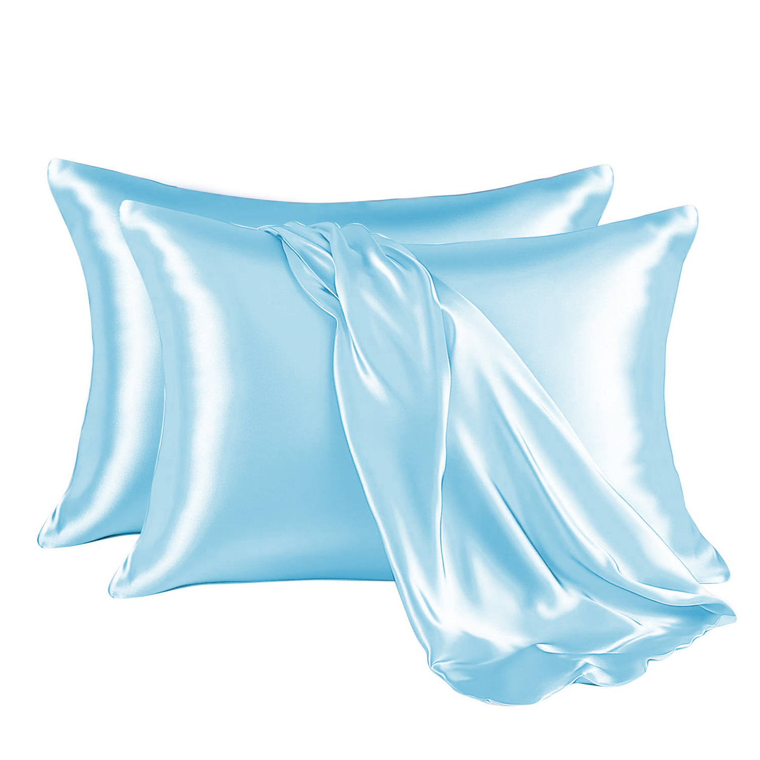 Simulación transfronteriza seda seda seda sobre de almohada de comercio exterior fábrica directa venta al por mayor almohada de color sólido + impresión.