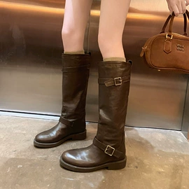 女式皮靴;厚底拖鞋;平底拖鞋