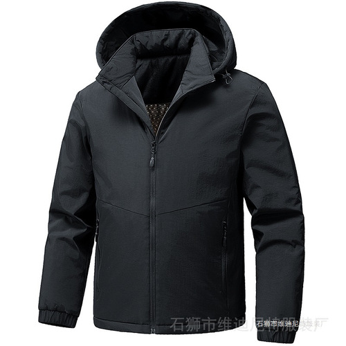 Hot autumn and winter graphene cotton coat, men's loose thick cotton coat, warm jacket, cotton jacket, charge coat