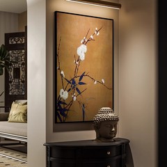 梅竹図中国式古風装飾画客間玄関掛け絵卸売り竹ホテル廊下通路古典壁画
