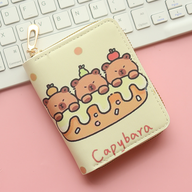 56g Weight pu Lining Material Side Zipper Closure Type Coin Purse Bags Type 1 Piece Quantity Holiday, Daily Occasion Pu Leather Material Animal, Cartoon Pattern All Seasons Season Unisex Gender Streetwear Style Square Shape Unisex Animal Cartoon Pu Leather Side Zipper Wallets 11