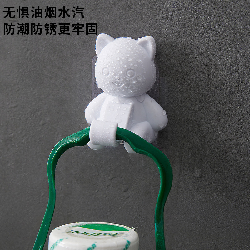 金持ちの猫の浴室のフックは穴を開けないで強力な荷重を受けます。|undefined