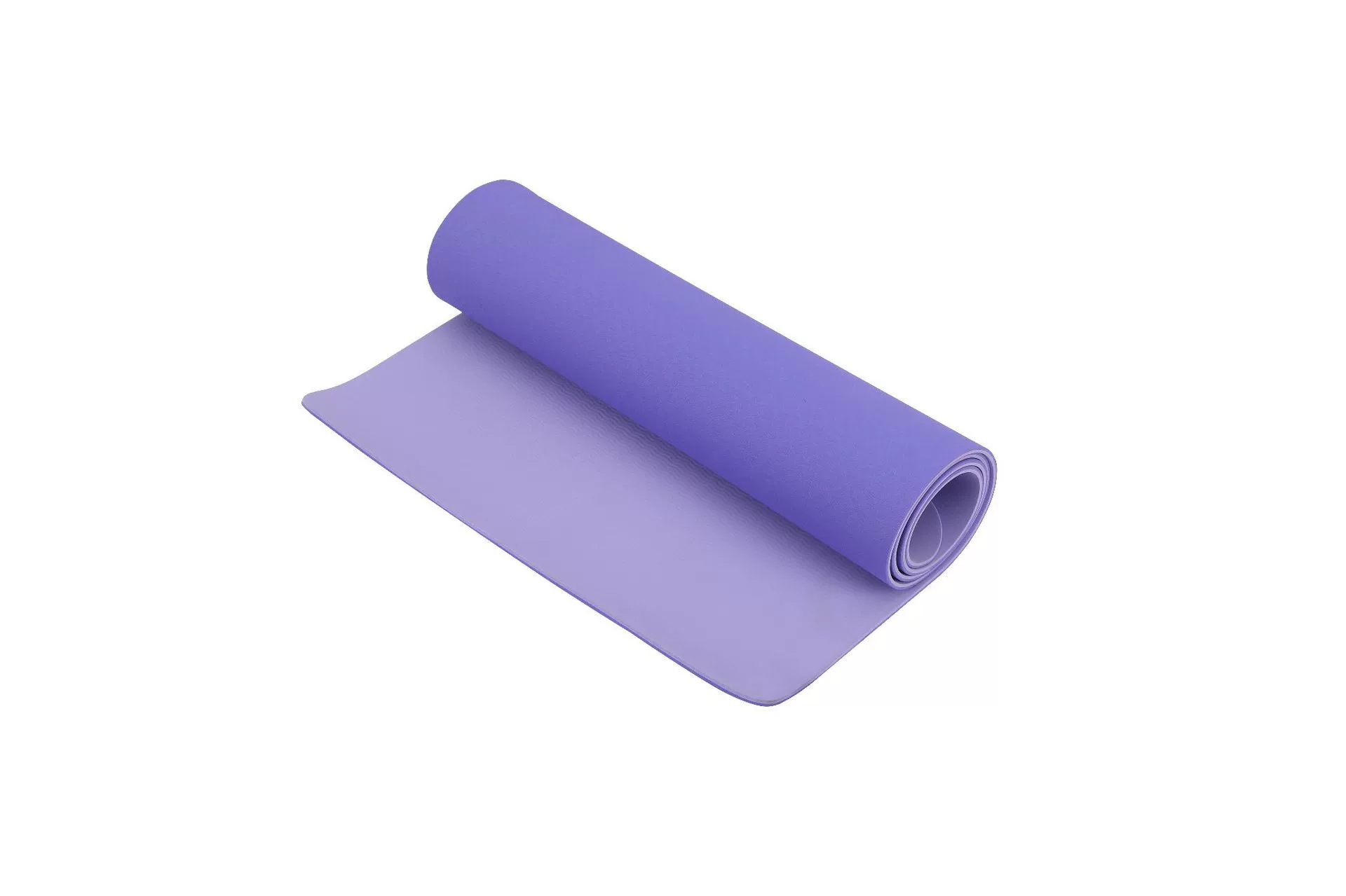 Коврик для йоги двухслойный TPE 130/150/183×61 см, 3/4/6 мм, двухцветный с ремнём и сумкой