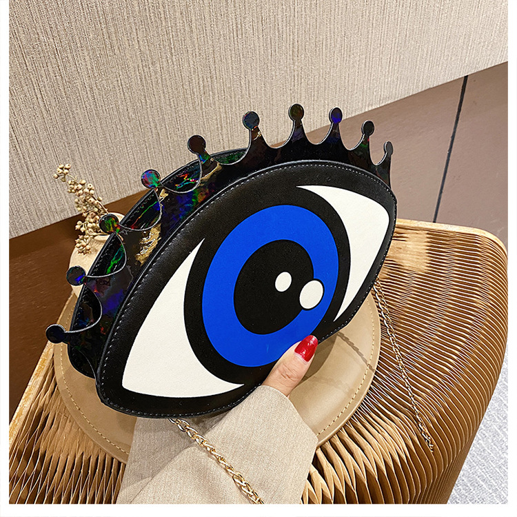 hiphop big eyes chain messenger small round bagpicture10