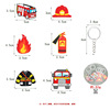 Fire children's keychain for adults, transport, pendant, decorations, accessory, Birthday gift