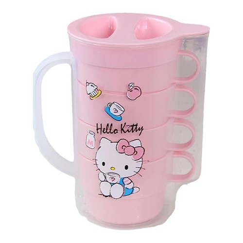 Food grade cold water kettle set for home living room Japanese style plastic summer plastic pot teapot Kuromi cinnamon dog