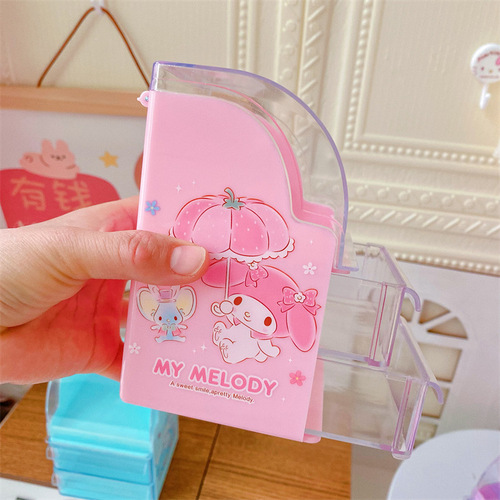 Cartoon cute girly heart jewelry storage box, little devil desktop drawer box, jewelry organization small miscellaneous box