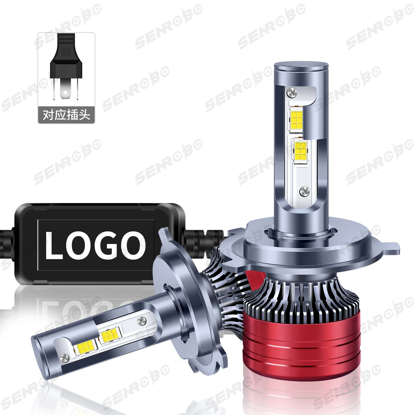 Faros delanteros modificados explosivos transfronterizos faros LED de coche H1 H4 H7 9005 9006 luces LED de coche image 8