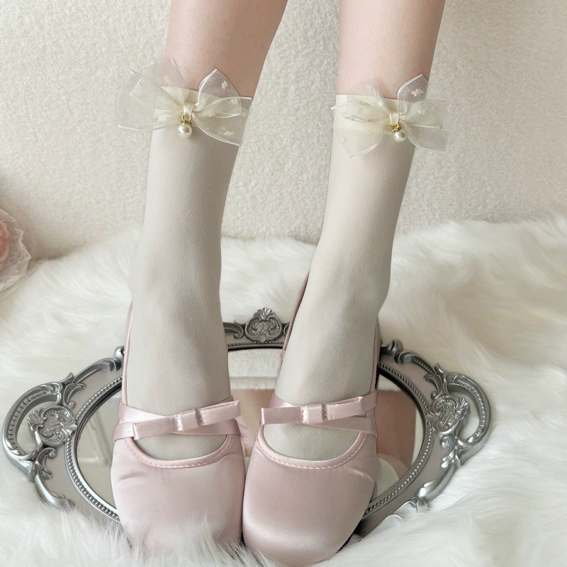 Summer socks with bow