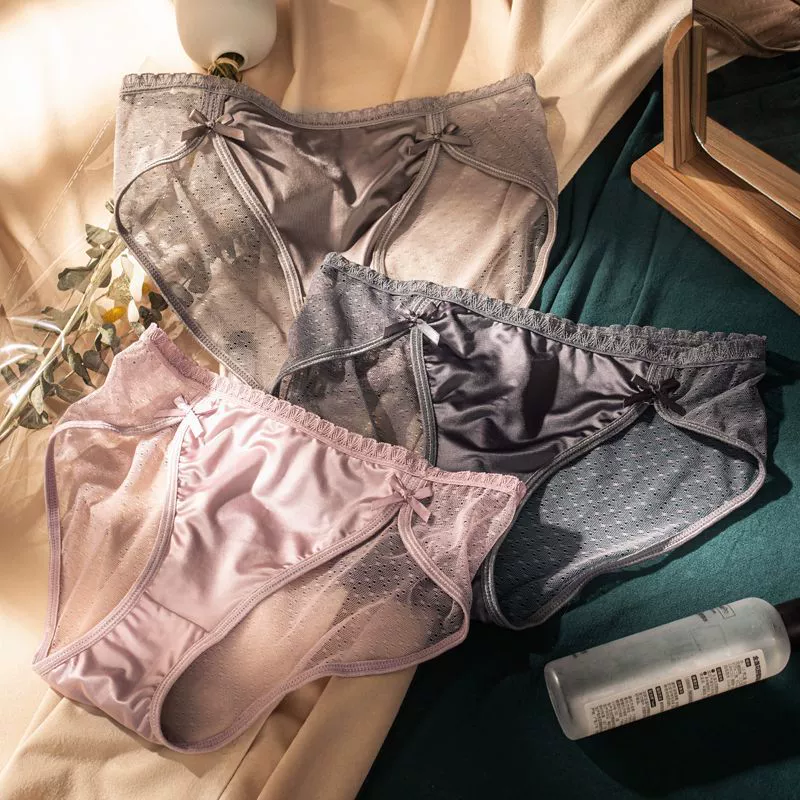 Ultra thin sexy pants, trousers with bow