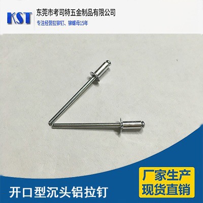 现货开口沉头拉钉 铝铆钉 不锈钢拉铆钉 封闭沙拉头拉钉 现货直销