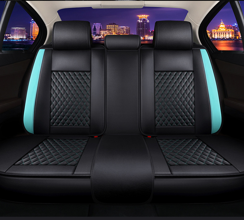 Cross-border foreign trade car seat cushion wear-resistant leather surrounded by four seasons universal seat cover source factory foreign trade wholesale