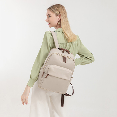 Nylon Backpack Women's  New Oxford Cloth Large Capacity Student School Bag Leisure Travel Canvas Computer Backpack