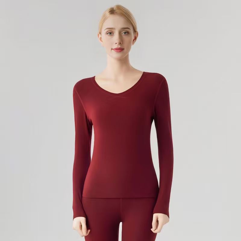 女性の徳の毛の保温の下着のスーツは痕跡がありません。