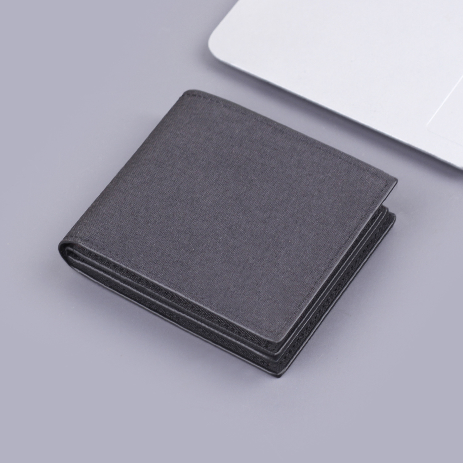 Cartera de lona para hombres cartera corta de grosor cartera de efectivo de gran capacidad cartera de hombres cartera transfronteriza