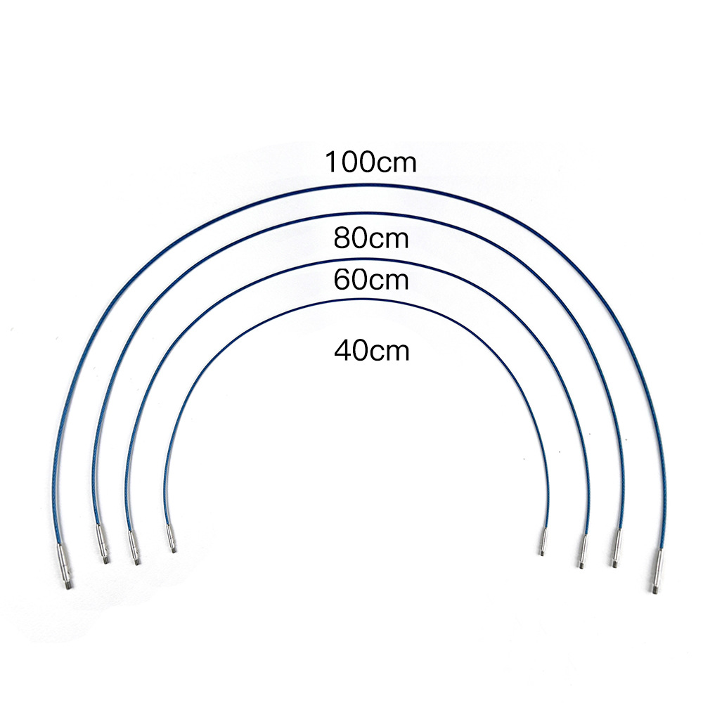 Herramientas de tejido aguja de suéter madera sintética color fantasía pulido manual desmontaje aguja de anillo un conjunto de 12 pagos