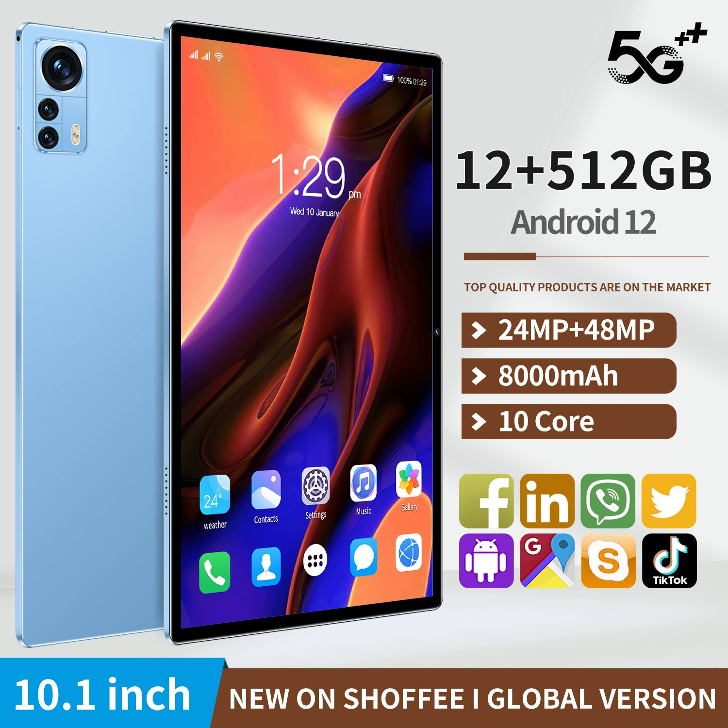 Планшетный ноутбук, оптом, (跨境贸易), 10,1 дюйма, 32 ГБ, 3G