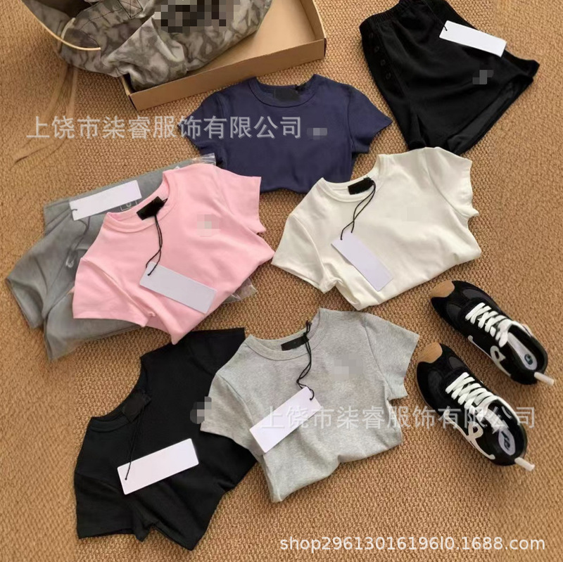 2026 Letter-Print Short-Sleeve T-Shirt for Women, Slim-Fit Design, Niche Fashion Versatile Top