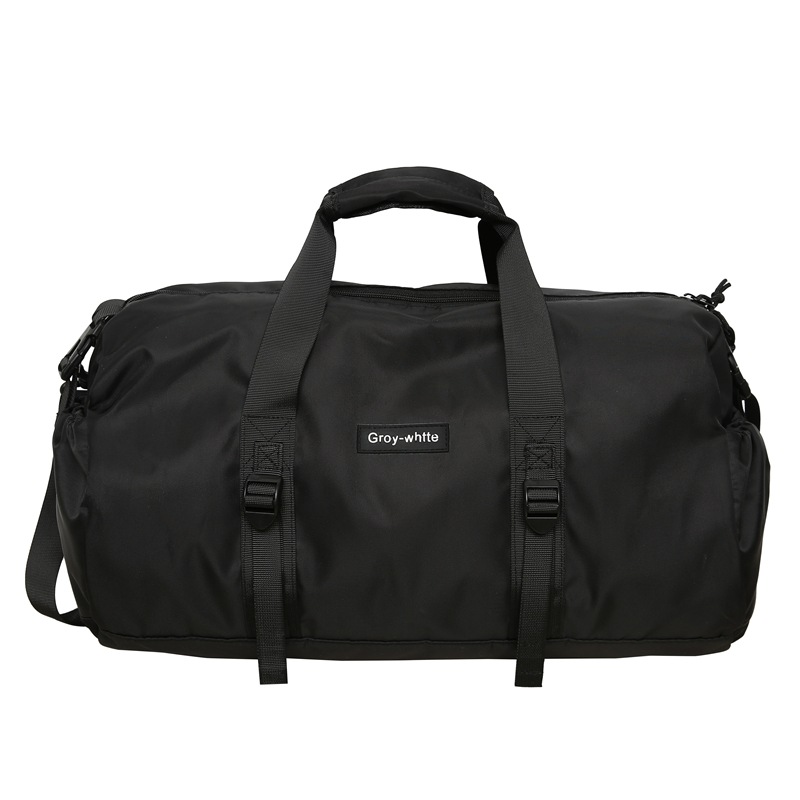 Nueva bolsa de equipaje simple negra de gran capacidad portátil bolsa de viaje corto 2024 bolsa deportiva de ocio para hombres