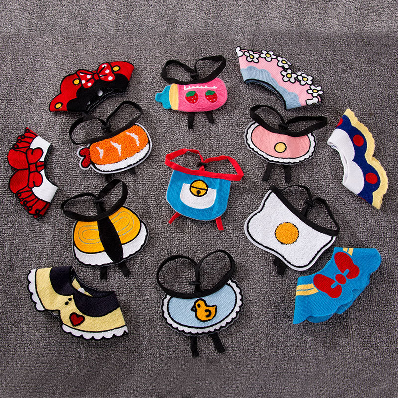 Cute puppy drool triangle scarf cat neck scarf pet bib scarf Teddy decorative accessories bib Shiba Inu