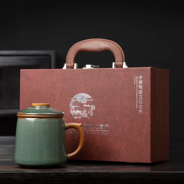 Ge Kiln Tea Cup [Old Tea Color] (gift box)