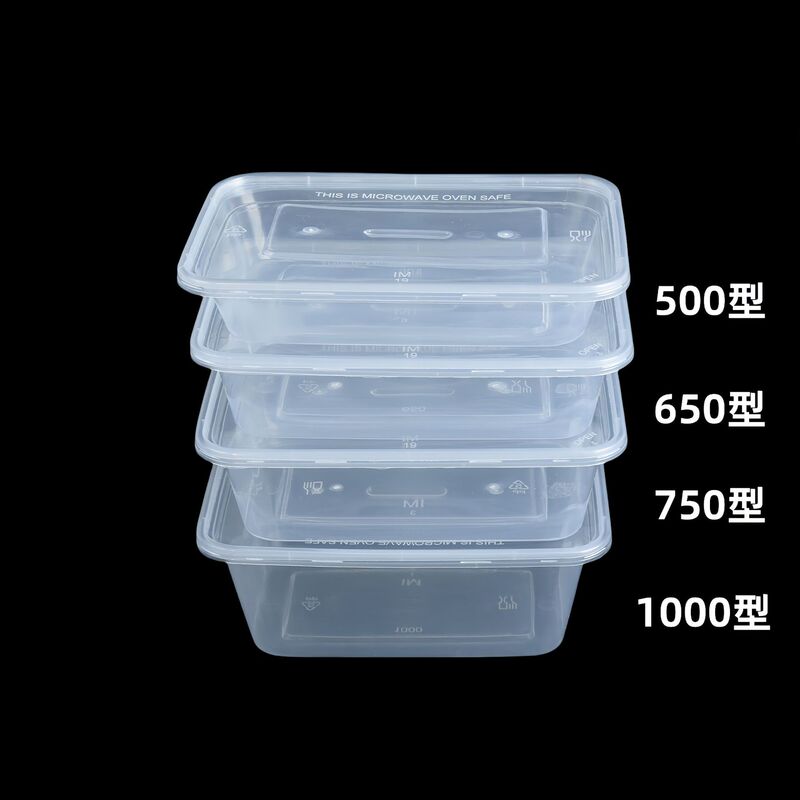 Square Disposable Food-Grade Lunch Box with Lid, High Temperature Resistant Takeout Box, Salad Camping Box, Braised Food Takeout Packaging Box