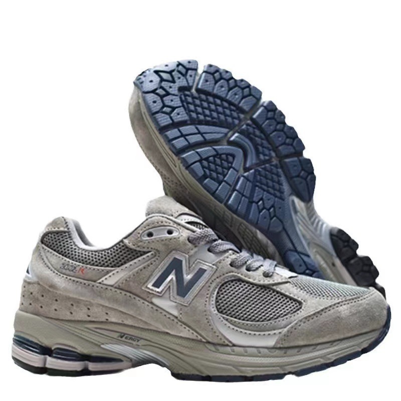 純粋なオリジナル莆田靴 nb2002r クラシックグレー通気性レトロオリジナルグレー男性と女性のお父さん靴スポーツシューズランニングシューズ|undefined