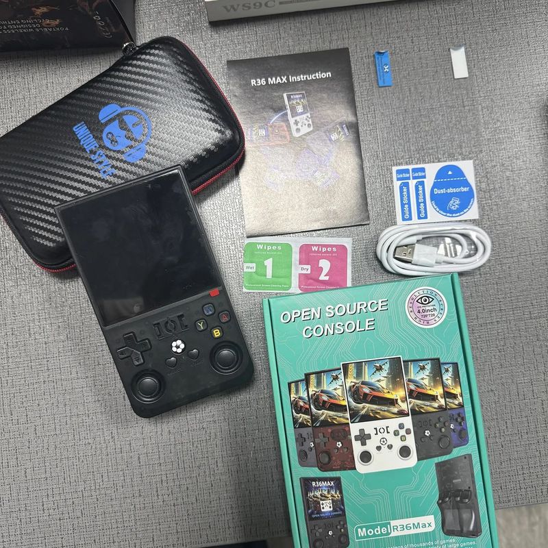外国貿易現物R36MAXゲーム機オープンソース双システム4インチ大画面レトロなストリートマシンPSP携帯ゲーム機|undefined