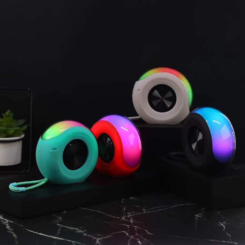 新しいカタツムリbluetoothスピーカーのプレゼントミニ雰囲気リズムランプスピーカーのサブウーファ屋外携帯型オーディオ|undefined