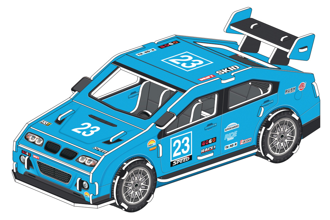 3D rompecabezas tridimensional juguetes educativos espuma de papel hecho a mano casa Coche forma puesto 61 regalo medio