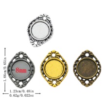 DIY��п�Ͻ���Ʒ�����׹ 8mmԲ��ʱ�ⱦʯ�Ҽ� ����ֱ��4428