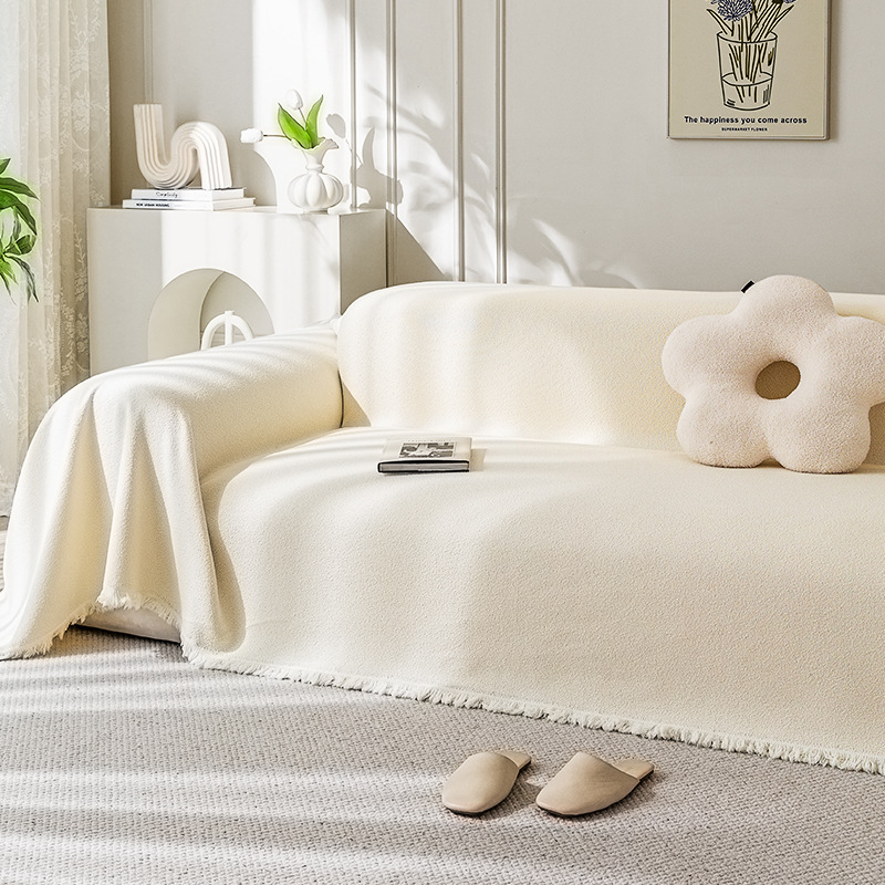 Nuevo estampado en forma de hermosura de cuatro estaciones, almohadilla de sofá de alta calidad, toalla de sofá, toalla de tela, manta de cubierta completa