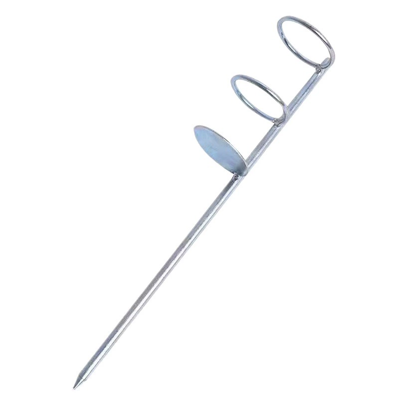 Оптовый производитель подставок для удочек с двойным кольцом, утолщенный держатель для удочек, металлическая подставка для дальнего заброса, держатель для удочек с креплением в грунт.