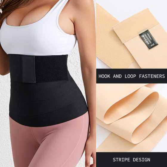 Girdle women's waist slimming belly slimming belly winding belly contracting belt Velcro waist trainer elastic binding waist seal