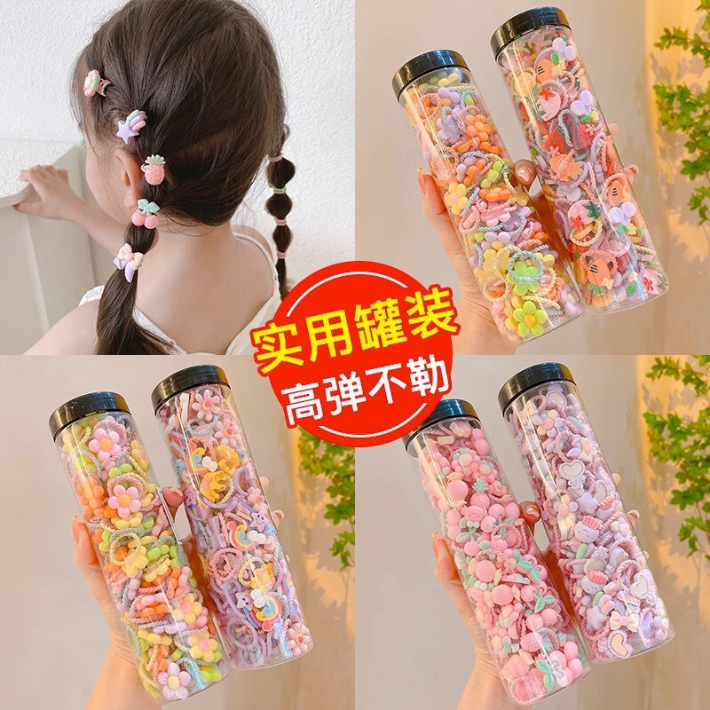 宝宝拇指发圈女童皮筋弹性好不伤发可爱啾啾头绳扎头发橡皮筋|undefined