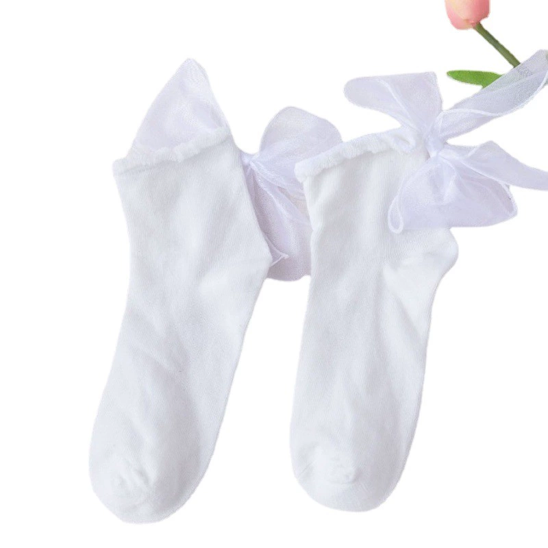 JK носки женские носки ins Tube милые японские lolitains кружевной бант Принцесса кружевные носки мягкие носки