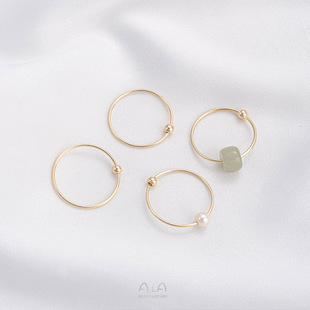 14K����ɫ�����Ȧ�_�ڈA�����hdiy�ֹ�������Ʒ�����������