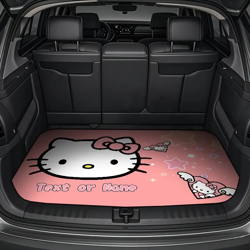 Animation Hello Kitty Floor Mat Car Dirt-resistant Wear-resistant Trunk Mat Dust-proof Non-slip Car Mat in stock Labeling